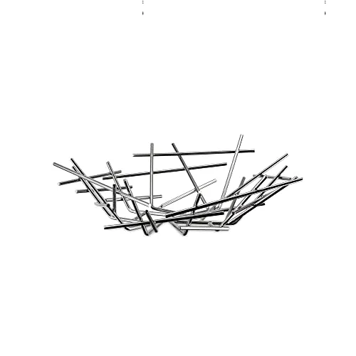 Alessi Blow Up FC02 Design Obstschale - Obstschale aus 18/10 Edelstahl, poliert und modern, ideal als stilvolles Aufbewahrungszubehör für Ihr Zuhause.