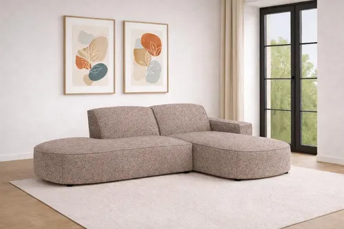 Kaiser Möbel Ecksofa Cursal Atelier – Modernes L-Form Sofa mit sanften Rundungen - Ecksofa in L-Form, einzigartiges Design mit haustierfreundlichem Stoff und optimalem Sitzkomfort – ideal für entspannte Stunden im Wohnzimmer.