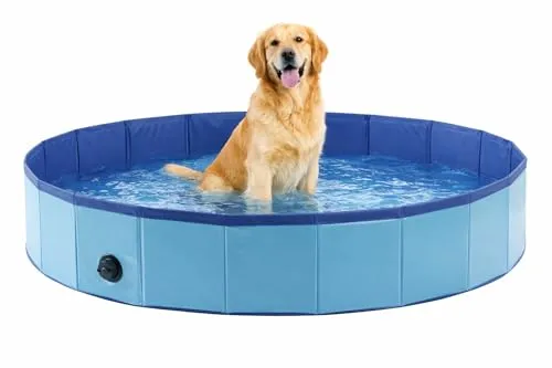Flamingo Hundepool Doggy Splatter blau 30 cm x 160 cm von Flamingo