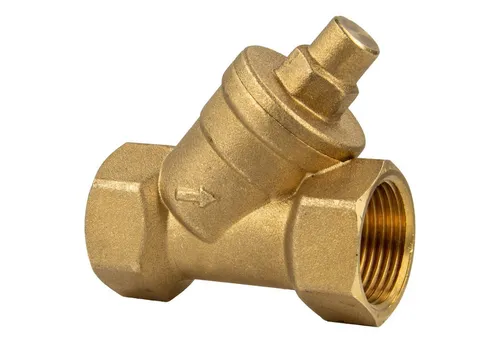 tecuro Schrägsitz Rückschlagventil Rp 3/4 Zoll - Messing für Garten und Industrie - Sanitärinstallation - Beidseitig Innengewinde für einfache Montage, federbelastetes Oberteil mit max. Druck von 10 bar, ideal für verschiedene Anwendungen.