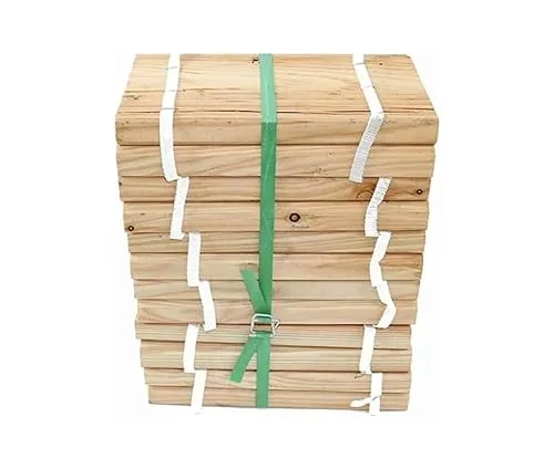 Gartenwelt Riegelsberger Holzfliesen Rollweg aus Lärche - Hochwertige 25 cm Lärchenholzfliesen für stilvolle Gartenwege und Terrassen, witterungsbeständig und langlebig.