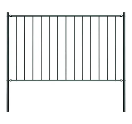 furnicato Zaun Gartenzaun Woerden 170x125 cm Anthrazit aus pulverbeschichtetem Stahl, (1-St)