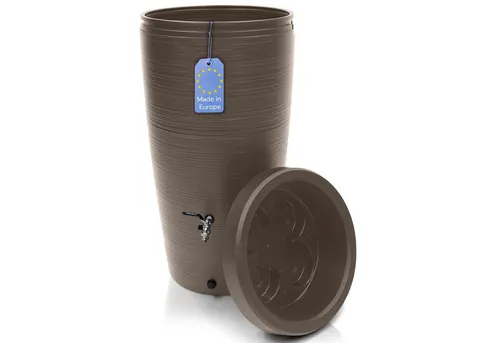 YourCasa Regentonne 240 Liter mit Messing Wasserhahn & Deckel