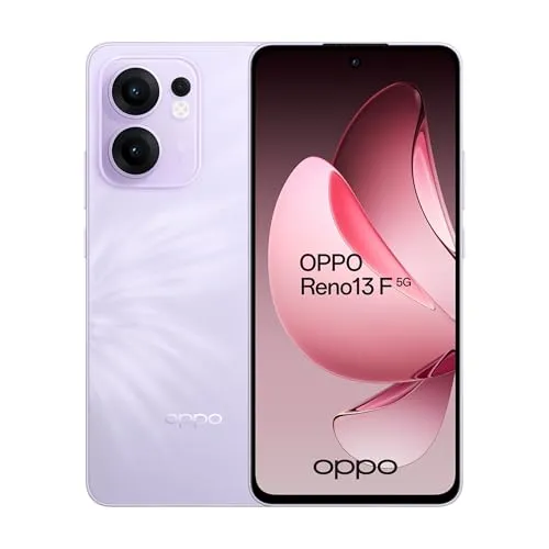OPPO Reno 13F 8+256GB 5G Smartphone in Plume Purple - Handys & Smartphones mit 8 GB RAM und 256 GB Speicher, ideal für Multitasking und schnelle 5G-Konnektivität.