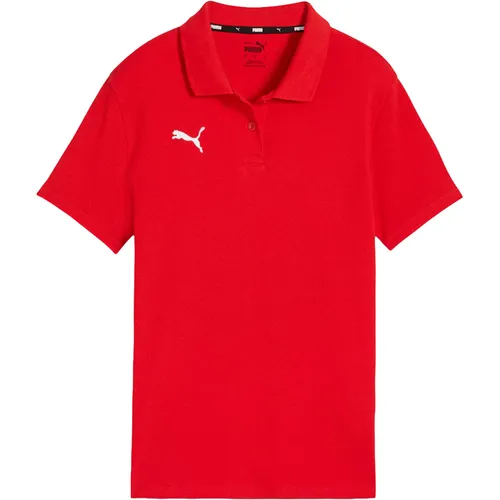 PUMA teamGOAL Casuals Polo Herren rot M - Trikots - Sportliches und stilvolles Poloshirt aus 78% Baumwolle und 22% recycelter Baumwolle für angenehmen Tragekomfort.