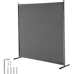 VEVOR Raumteiler Paravent 1,8m - Grau - Paravent & Raumteiler aus robustem Oxford-Gewebe mit stabilem Metallrahmen. Ideal für Büros, bietet Sichtschutz und vielseitige Anwendungsmöglichkeiten. Leicht zu bewegen und zu lagern.
