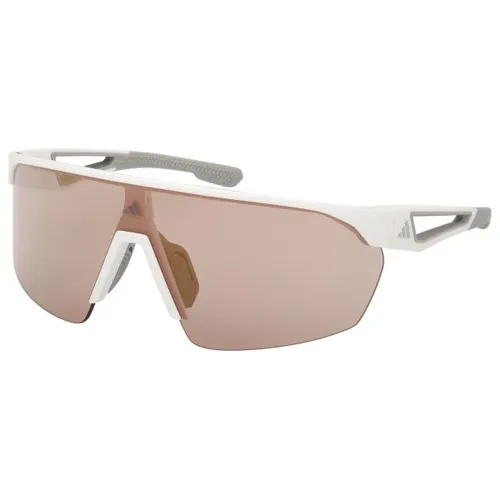 Adidas SP0103 21G - Sportbrille in matt Weiß - Sportbrillen mit UV-Schutz und rutschfestem Sitz, ideal für aktive Sportler und Outdoor-Aktivitäten.