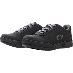 O'Neal Pinned SPD Unisex Schuhe - Schwarz/Grau - 46 EU - Fahrradschuhe mit optimalem Fußschutz und Tritteffizienz, ideal für sicheres Fahren. SPD-kompatibel, mit verstärkter Zehenkappe und lässigem Design.