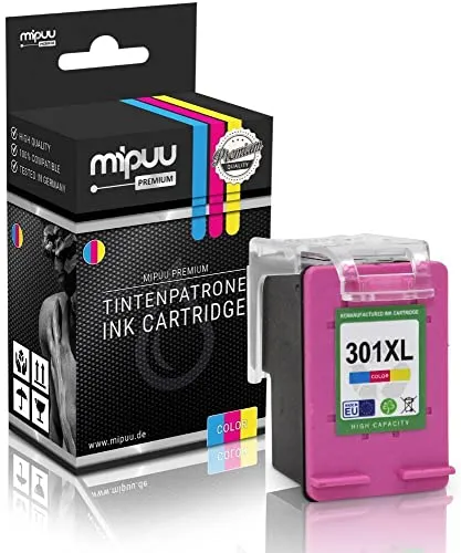 Mipuu Tinte kompatibel für HP 301XL 301 XL CH564EE Color für HP Deskjet 1000 1050 2050 2540 2544 3050 Envy 4500 4502 5535 Officejet 2620 2622 4630