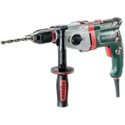 Metabo SBEV 1300-2 S 2-Gang-Schlagbohrmaschine 1300W - Bohrmaschine mit Vario-Tacho-Constamatic für konstante Drehzahlen, zuschaltbarem Impulsbetrieb und Metabo S-automatic Sicherheitskupplung für sicheres Arbeiten.