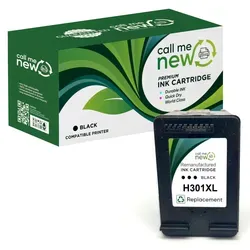 Produktbild callmenew Premium Tinte Patrone Schwarz für HP 301XL