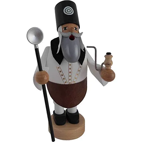 KWO Olbernhau Räuchermann Bergmann Schmelzer - Nussknacker, 100% authentische Erzgebirge Handarbeit, Made in Germany – ein Premiumprodukt von KWO für Sammler und Liebhaber.