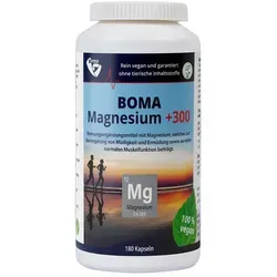 Magnesium+300 Kapseln - Unterstützt Muskelfunktion und Knochenstärke, ideal für aktive Lebensstile