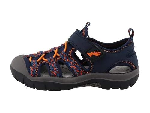 Lurchi 95L0053001 Sandale, Navy-orange, 31 EU - Wanderschuhe für aktive Kinder, mit rutschfester Sohle und optimalem Tragekomfort für unbeschwerte Sommertage.