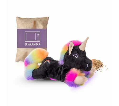 Habibi Wärmetiere Einhorn Black Rainbow