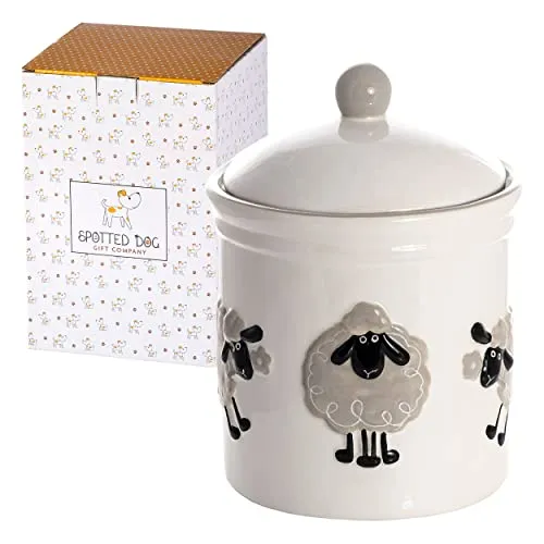 SPOTTED DOG GIFT COMPANY Keksdose Keramik mit Deckel Luftdicht