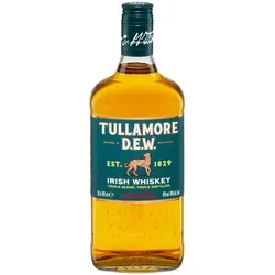 Tullamore Dew Irish Whiskey 40,0 % vol 0,7 Liter - Whisky mit fruchtigem Geschmack und zarten Vanille-Noten, ideal für Genießer und perfekt für gesellige Abende.