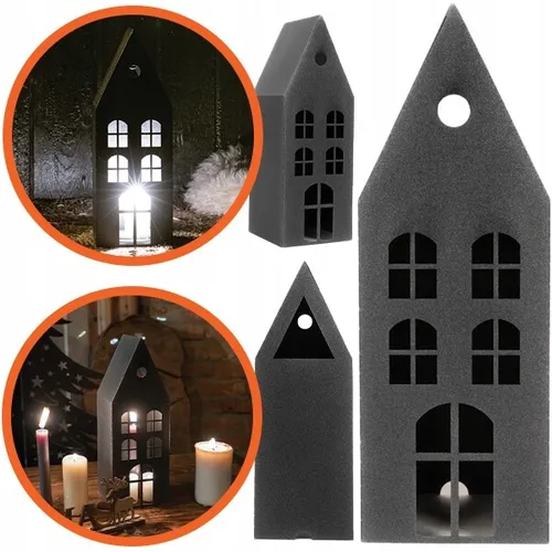 Metall Rost Laternen - Weihnachtslaterne - Gartenlaternen - Laternenhaus Latarne