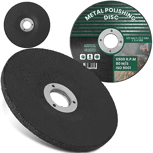 Schruppscheiben Schleifscheiben Schleifrad für Metall Stahl 125mm Schleifstein 22,2 x 6,4 mm Winkelschleifer Reinigen Entlacken Scheibe Schleifmopteller Korund Schleifen Schruppen