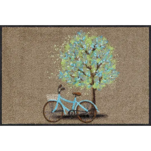 Salonloewe Fußmatte Resting Tree 50x75 cm - Tür- & Bodenmatten, moderne Fußmatte für drinnen und draußen, waschmaschinengeeignet für einfache Pflege und Sauberkeit.