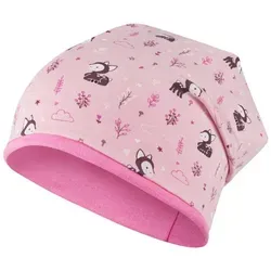 Smarilla Jerseymütze Beanie Übergangsmütze Stoffmütze rosa 50/52