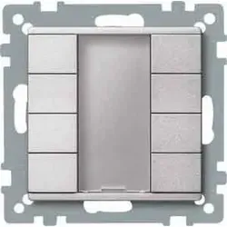 Merten Tastsensor KNX 627860, 8-fach UP, Aluminium-Design