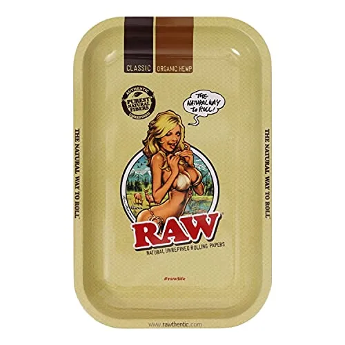 RAW 18600 Small Girl Metal Rolling Tray-27,5 x 17,5 cm, Metall