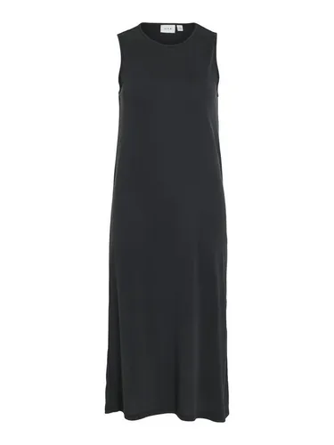 Vimodala O-Neck S/L Midi Dress - Noos - Freizeitkleider für Damen, elegantes Midi-Kleid mit Rundhalsausschnitt, perfekt für lässige Anlässe und warme Tage.
