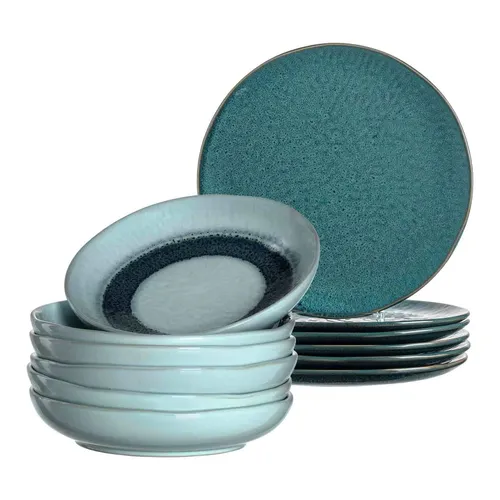 Leonardo MATERA Geschirr Tafelservice 12-teilig in blau von LEONARDO