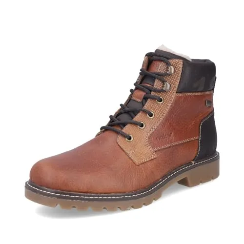 Rieker Herren Schnürstiefel 38832 - Wanderschuhe, wasserabweisend dank riekerTEX-Membran für optimalen Nässeschutz und hohen Tragekomfort in der kalten Jahreszeit.