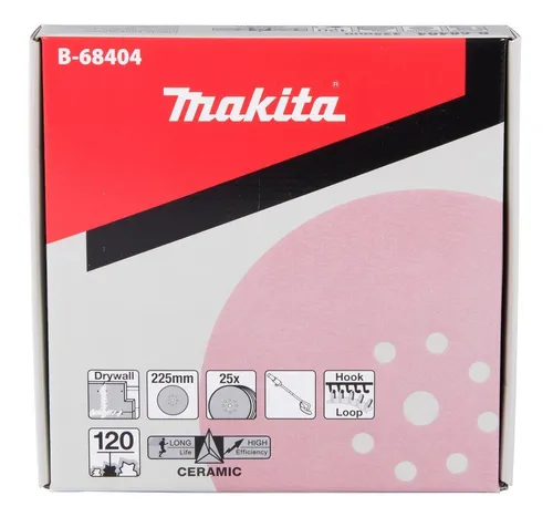 Makita Schleifpapier K120 225mm für DSL800 - Hochwertiges Makita Schleifpapier K120 für den professionellen Einsatz mit 225mm Durchmesser. Ideal für präzises Schleifen und beste Ergebnisse bei Holz- und Metallarbeiten.