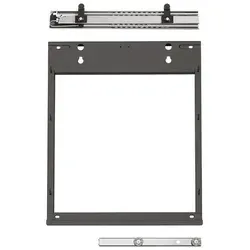 PEKA Unterschrankauszug Slim Typ 550 - Anthrazit, 610 mm - Zubehör für Möbel mit Vollauszug für optimalen Zugriff und Übersicht. Geräuschloses Schließen dank Softclose und hohe Tragkraft von 25 kg. Ideal für Vorräte und Gewürze.