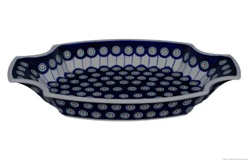 Original Bunzlauer Keramik Servierplatte im Dekor 8