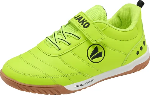 Jako J-SH Pass EV Mädchen Sneaker low in Gelb, Größe 35 - Schnürer für Mädchen, mit leichtem Synthetik-Obermaterial und praktischem Klettverschluss für einfaches An- und Ausziehen.