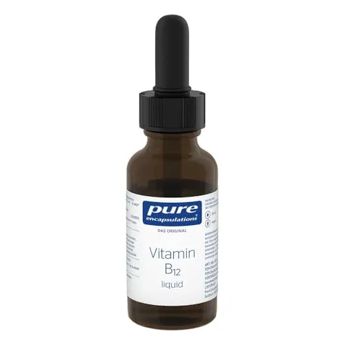 Pure Encapsulations Vitamin B12 Liquid 30ml - Vitamin B12 Präparate für eine optimale Energieversorgung, unterstützt das Nervensystem und die Zellbildung.