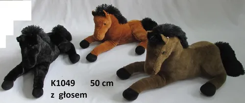 Pluszak Koń z głosem 50cm Leżący SUN-DAY K1049 SUN-DAY 5904073139375