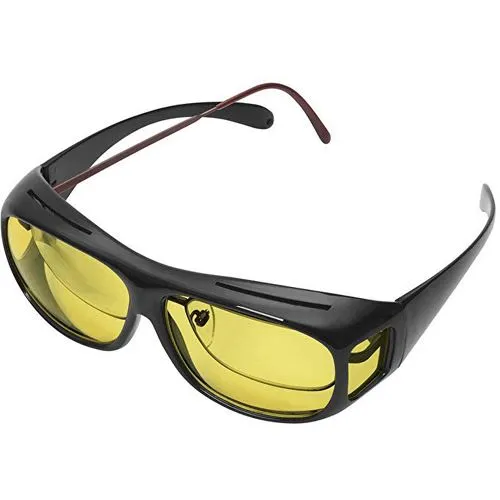 WEDO® Nachtsichtbrille für Brillenträger inkl. Hülle