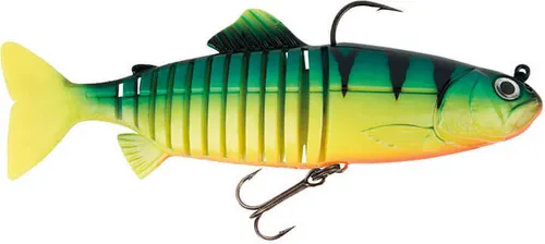 Fox Rage Replicant Jointed - Swimbait Wobbler, Farbe:UV Firetiger, Länge / Gewicht:23cm - 130g