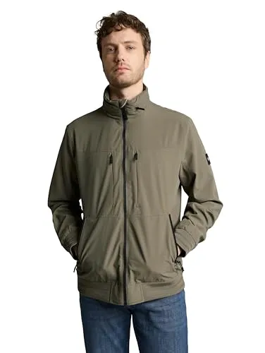 TOM TAILOR Casual Blouson mit Stehkragen - Leichte Blouson-Jacke mit praktischem Stehkragen und vielseitigen Taschen. Ideal für den Alltag, sorgt für einen lässigen Look und hohen Tragekomfort.