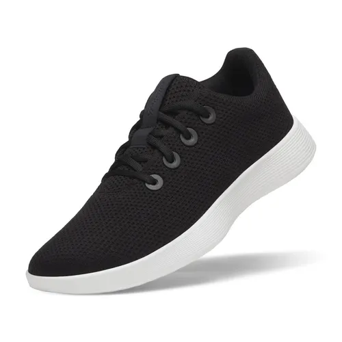 allbirds Sneaker Tree Runner NZ schwarz/weiß Damen, Größe Euro (US): 41 (11) - Stylische Damen Sneaker mit ultraleichtem, atmungsaktivem Obermaterial aus Eukalyptusfasern. Der Tree Runner NZ kombiniert Komfort mit modernem Design und bietet eine weiche Dämpfung für ein angenehmes Tragegefühl.