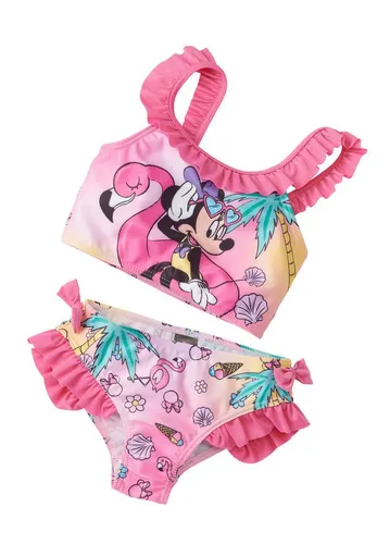 United Labels® Bustier-Bikini Disney - Minnie Mouse mit Rüschen Zweiteiler