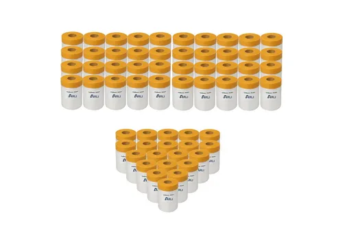 ARLI Abdeckfolie 60x Goldband Masker 550 mm x 25 m - Hochwertige Abdeckfolie für Malerarbeiten, 60 Stück im Set. Ideal für saubere Kanten und präzise Abdeckungen bei Renovierungen.