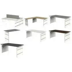 kerkmann Wangen-Anbau-Schreibtisch Form 4, Wenge von Kerkmann