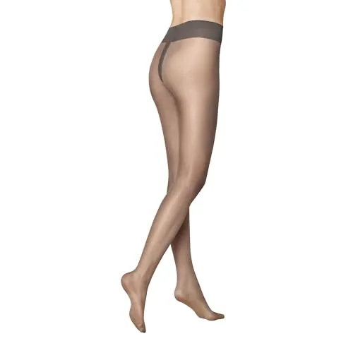 KUNERT Damen Strumpfhosen Moonlight 15 transparent schimmernd 15 DEN mandel 1004 36-38