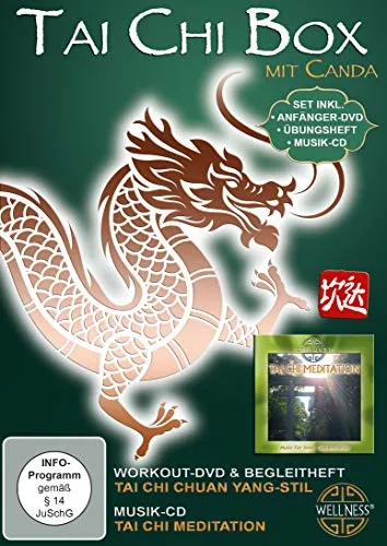 Tai Chi Box DVD + CD – Entspannung und Bewegung - Erleben Sie die harmonische Verbindung von Körper und Geist mit dieser Tai Chi Box DVD + CD. Ideal für Zuhause, um die Beweglichkeit zu fördern und innere Ruhe zu finden.