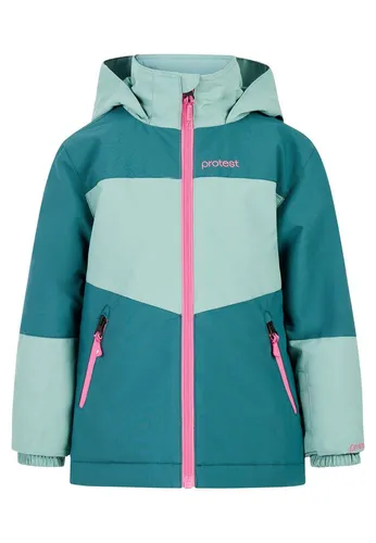 Protest Skijacke PRTBix TD für Kleinkinder - Die Protest PRTBix TD Skijacke bietet optimalen Wetterschutz für abenteuerlustige Mädchen. Mit cleveren Details wie einer Taillengamasche und einem wachsenden Design ist sie ideal für den ganzen Winter.
