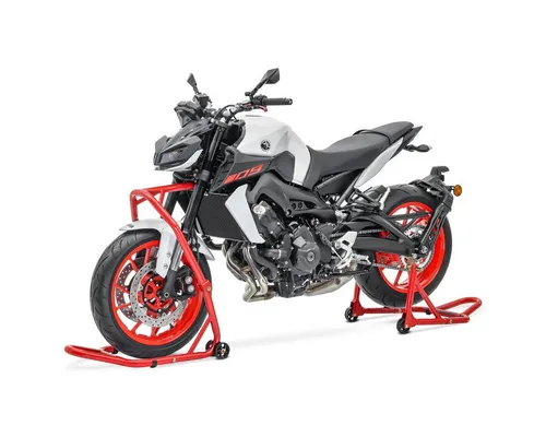 ConStands Motorradheber Set für Suzuki B-King & Hayabusa - Wagenheber Set mit Lenkkopf- und Hinterständer für sicheres Anheben von Motorrädern. Inklusive Adapterbolzen in 5 Größen für optimale Anpassung und Schutz der Schwinge.