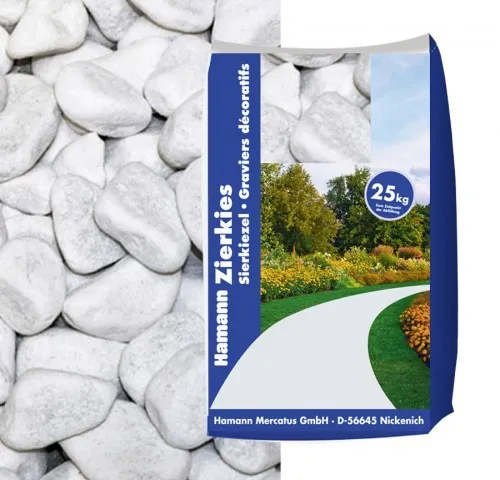 Produktbild Marmorkies Carrara weiss 40-60mm 25kg Sack