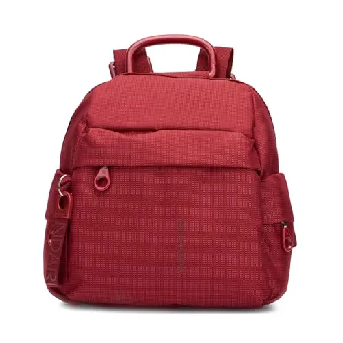 Mandarina Duck MD20 Rucksack Backpack - Stylischer Rucksack in Cherry Tomato, ideal für Ordnung und Komfort. Mit geräumigem Hauptfach, mehreren Fächern und verstellbaren Schultergurten - perfekt für jeden Anlass!