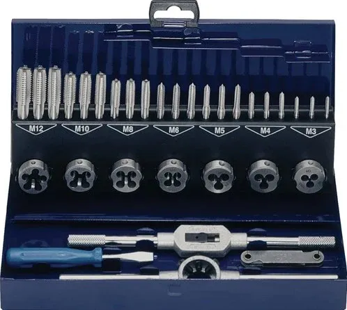 Gewindeschneidzeugsatz M3-M12 32tlg. HSS Metallkass. PROMAT von Promat
